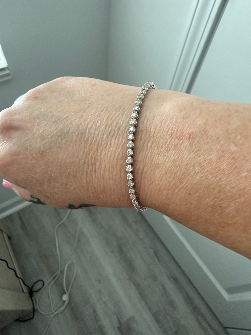 Silver Tennis Bracelet - Classic Sparkle - Picture 11 of 13